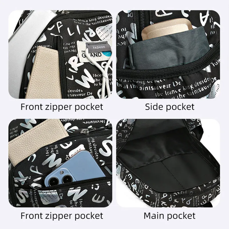 Mochila para estudiantes, deportes al aire libre, Camping, senderismo, mochila grande de viaje para escalar, mochila juvenil para ordenador portátil, mochila de fin de semana para ir al trabajo - imagen 5