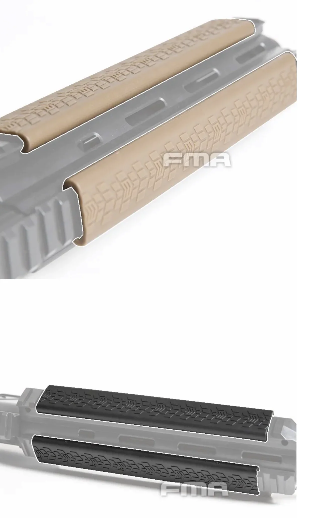 Cubierta de panel de riel táctico FMA TPE para riel de 20 mm, protección ligera antideslizante - imagen 3