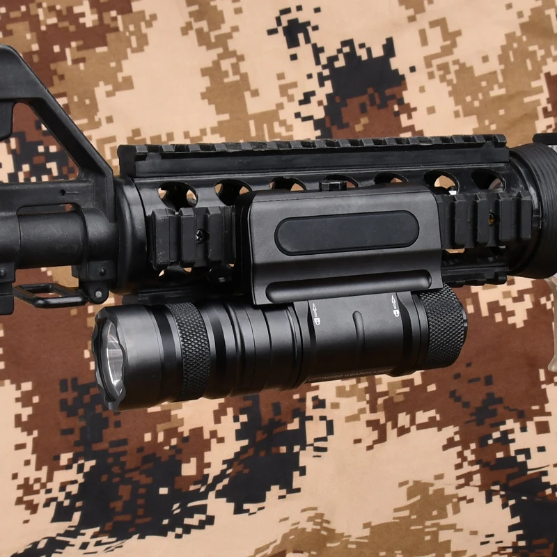 Linterna táctica de 1500 lúmenes, potente luz de arma optimizada, nube, búho, táctica para Rifle de pistola de caza con riel de 20mm - imagen 3