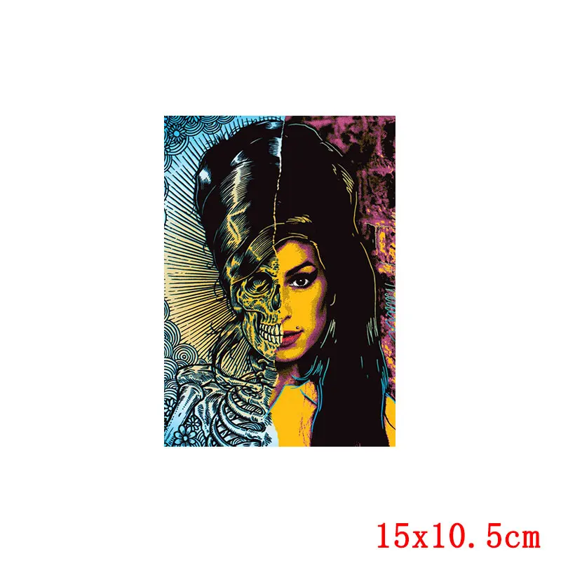 Pegatinas térmicas de transferencia termoadhesivas de Van Gogh Mona Lisa para ropa, camiseta, bricolaje, pintura colorida Tuya, aplique de parche de transferencia de calor - imagen 5