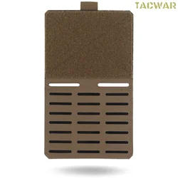 Colgador MOLLE caída doble cara para portador placa radio táctico