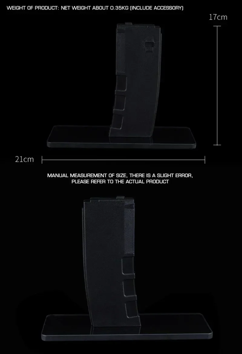 Soporte de exhibición para Rifle AR 15/M4 Mag Mount AR 15 Style Rifle Rack para GBB/AEG AR-15 soporte de disparo y soporte de observación - imagen 4