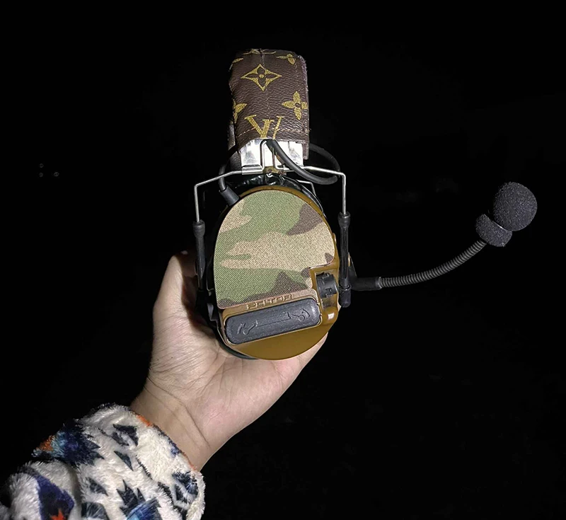 Panel de cubierta de camuflaje para auriculares al aire libre, sujetadores de gancho y bucle compatibles con la serie II/III/V/VI - imagen 4