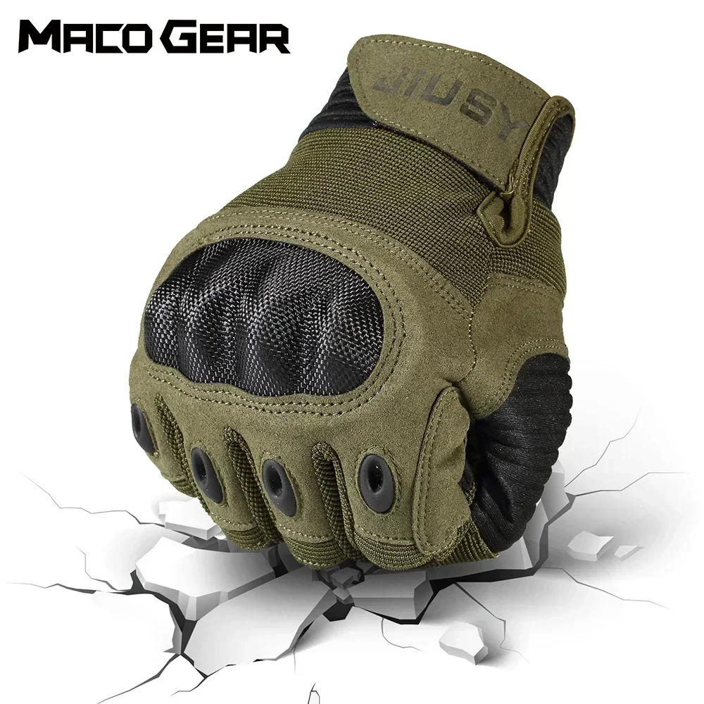 Guantes tácticos con pantalla táctil para hombre, manoplas antideslizantes para montar en bicicleta, esquí, entrenamiento, escalada, Airsoft, caza y combate - imagen 5