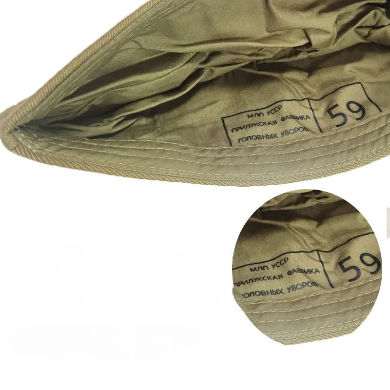 Gorra con forma de barco de la Unión Soviética de Rusia, gorra de guarnición, gorra de uniforme, gorro suave doblado para Cosplay - imagen 2