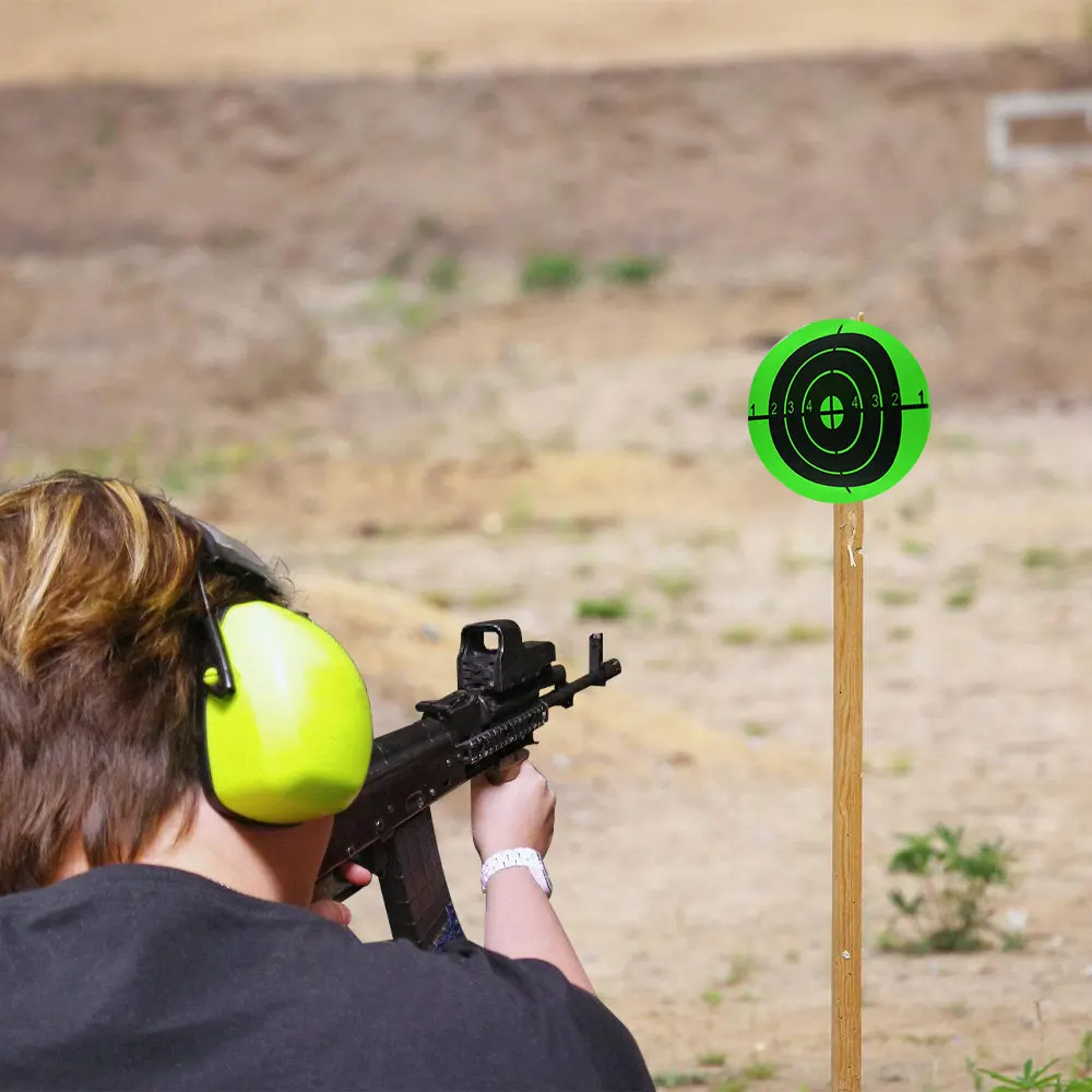 200 Uds. Pegatinas de objetivos de salpicaduras, papel de destino de 3 pulgadas, pegatinas de práctica de tiro con arco, pegatina de tiro de salpicaduras, suministro de entrenamiento de caza - imagen 2