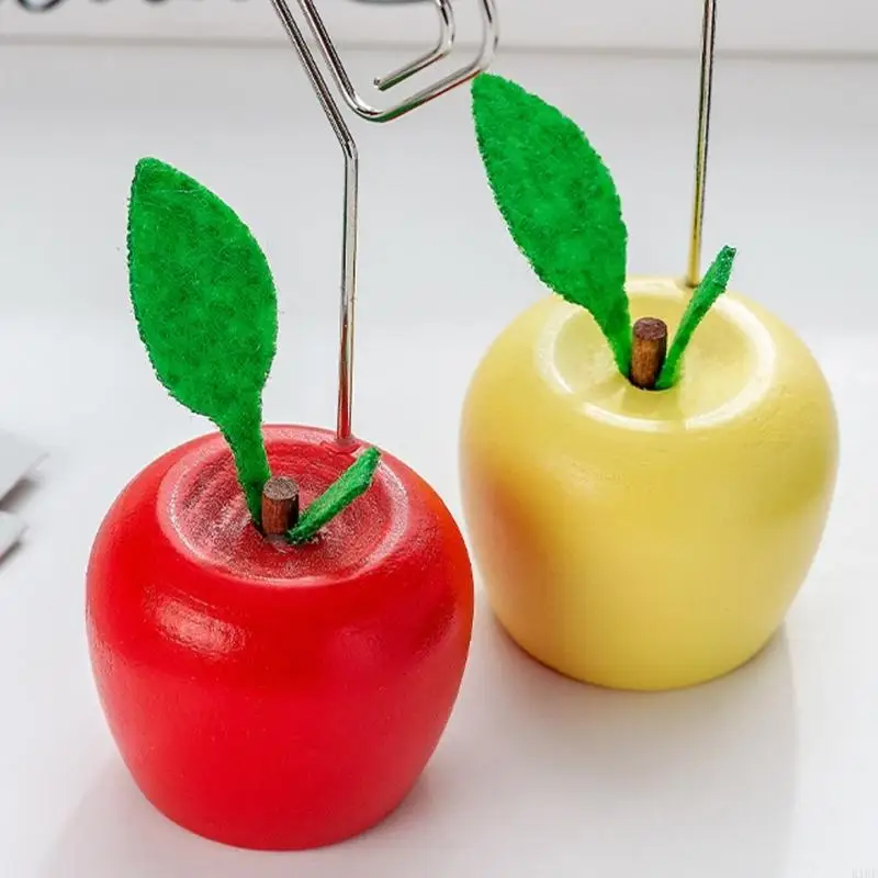 Clip para notas y fotos con base madera, abrazadera metálica - imagen 5