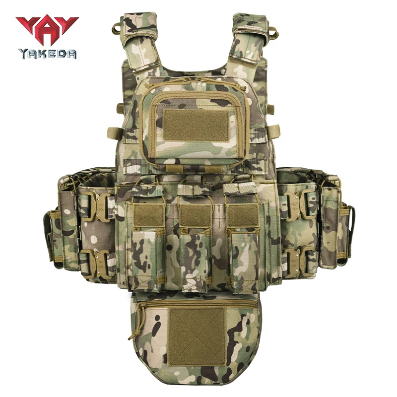 YAKEDA 8280 chaleco táctico multifuncional de protección completa hebilla de serpiente chalecos tácticos de camuflaje para exteriores de liberación rápida - imagen 3