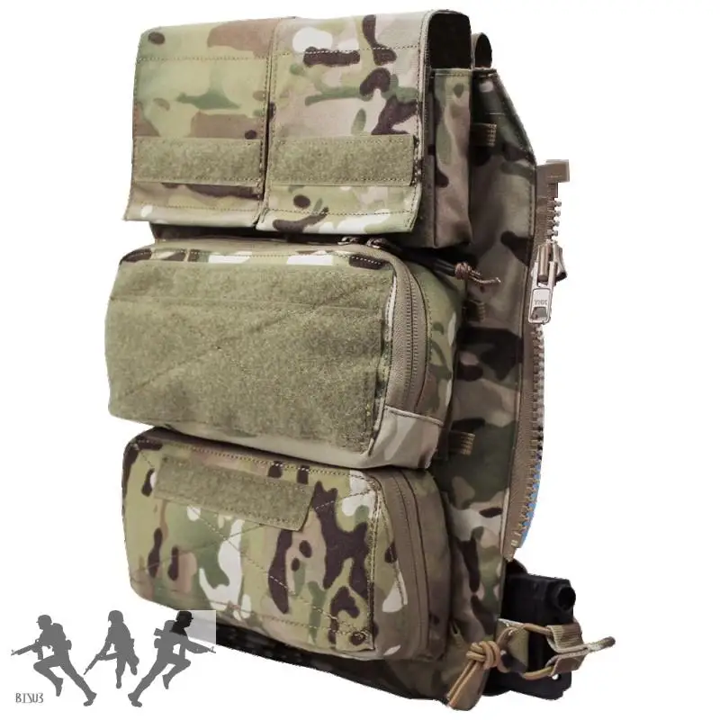 Bolsa táctica con Panel trasero de tres capas, Panel con cremallera y bolsa Mag para chaleco AVS JPC2.0 CPC, bolsas MOLLE - imagen 3