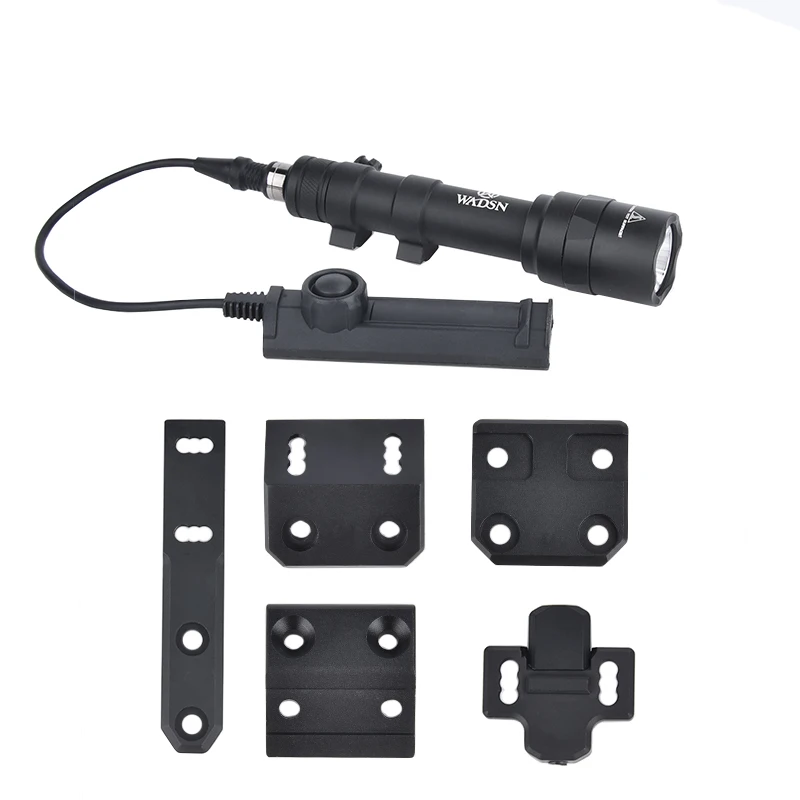 WADSN linterna de arma táctica M600 M600U para Mlok Keymod, Base de montaje, Riel, pistola Airsoft, Arma de caza, accesorios de luz Scout - imagen 5