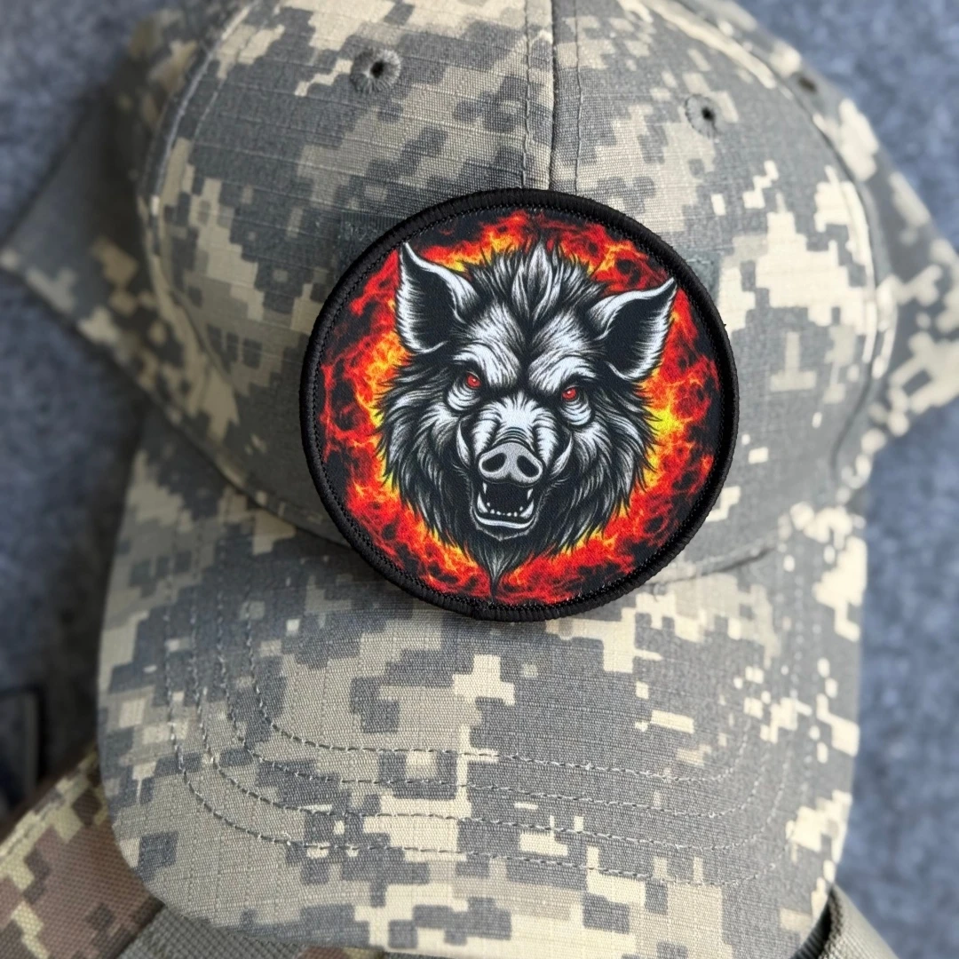 Parche táctico Chevron Totem Beast Morale, parches militares bordados con gancho para ropa, mochila, pegatina decorativa personalizada - imagen 5