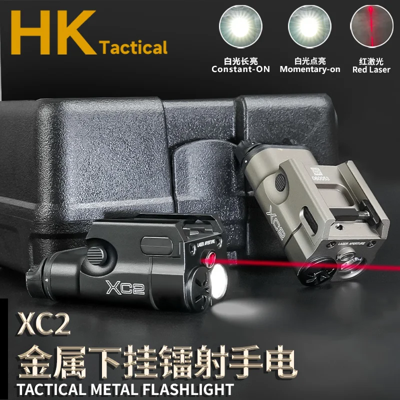 Linterna táctica SF Scout XC2 Red Dot Laser XC1 LED para pistola X300 X300U, linterna colgante, luz de explorador de caza para riel de 20MM - imagen 3
