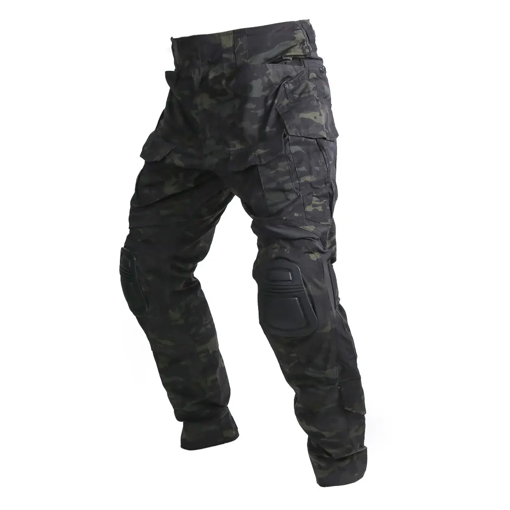 Emersongear-Pantalones extendidos tácticos G3 para hombre, Pantalón Cargo de trabajo, caza, senderismo, entrenamiento de combate, Airsoft, Nylon, versión larga MCBK - imagen 2