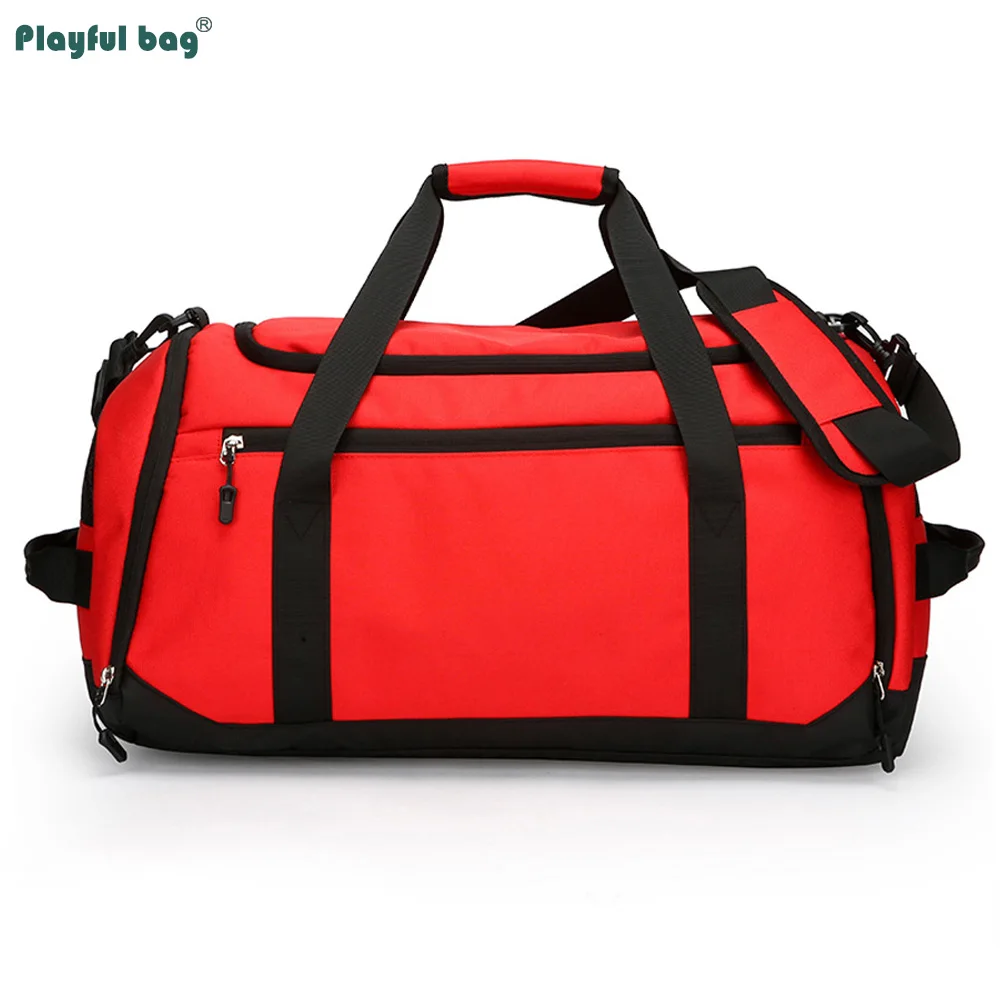 Bolso de viaje de gran capacidad, bolsa de gimnasio con separación en seco y húmedo, compartimento independiente para zapatos, bolsa para deportes al aire libre AVA339 - imagen 3