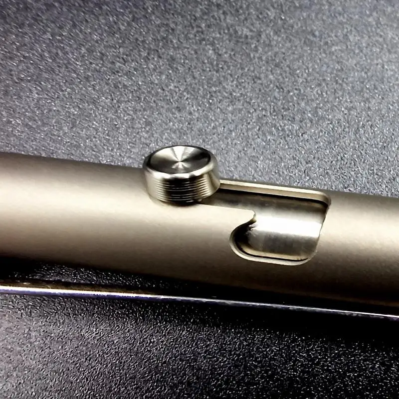 Bolígrafo táctico de titanio edc, bolígrafo de firma, acción de empuje, bolígrafo de oficina de emergencia - imagen 2