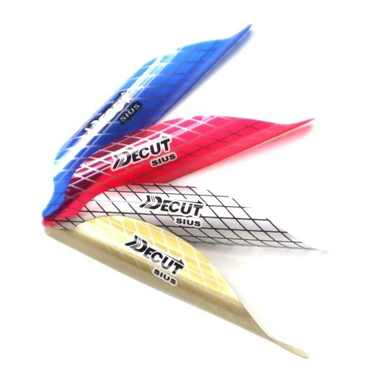 Varillas giratorias de tiro con arco, Flecha de plumas en espiral, alas derechas para caza al aire libre, accesorios de bricolaje, 50 piezas, 1,56 ", 1,75", 2" - imagen 4