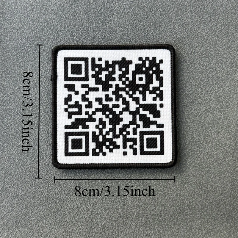 Parche impreso "Código QR", insignia de moral táctica, gancho y bucle, mochila militar, ropa, accesorios decorativos, pegatina, brazalete - imagen 2
