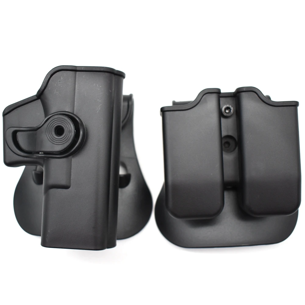Funda para pistola IMI, funda táctica para pistola con retención de defensa para GL 17 gen 1- 4 9mm, doble bolsa para revistas - imagen 5