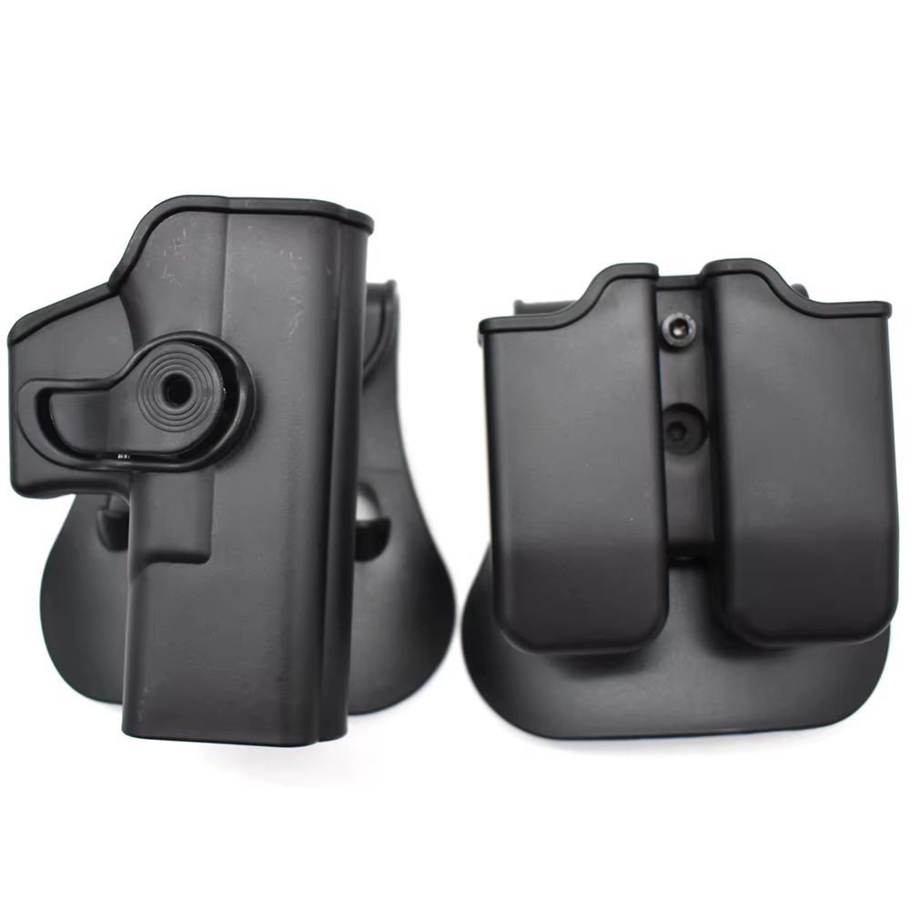 Funda táctica CLUSGO vista frontal con detalle de estructura rígida