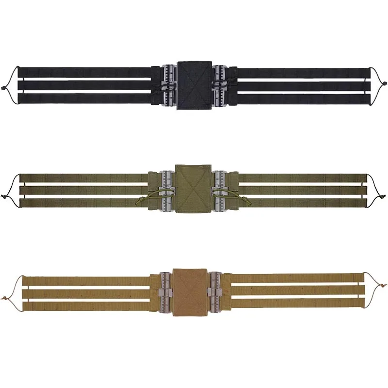 Accesorios para chaleco táctico, Kit Molle con hebilla de liberación rápida, chaleco Universal para caza Airsoft, cinturón, 2 uds., conjunto de hebilla de extracción rápida - imagen 5