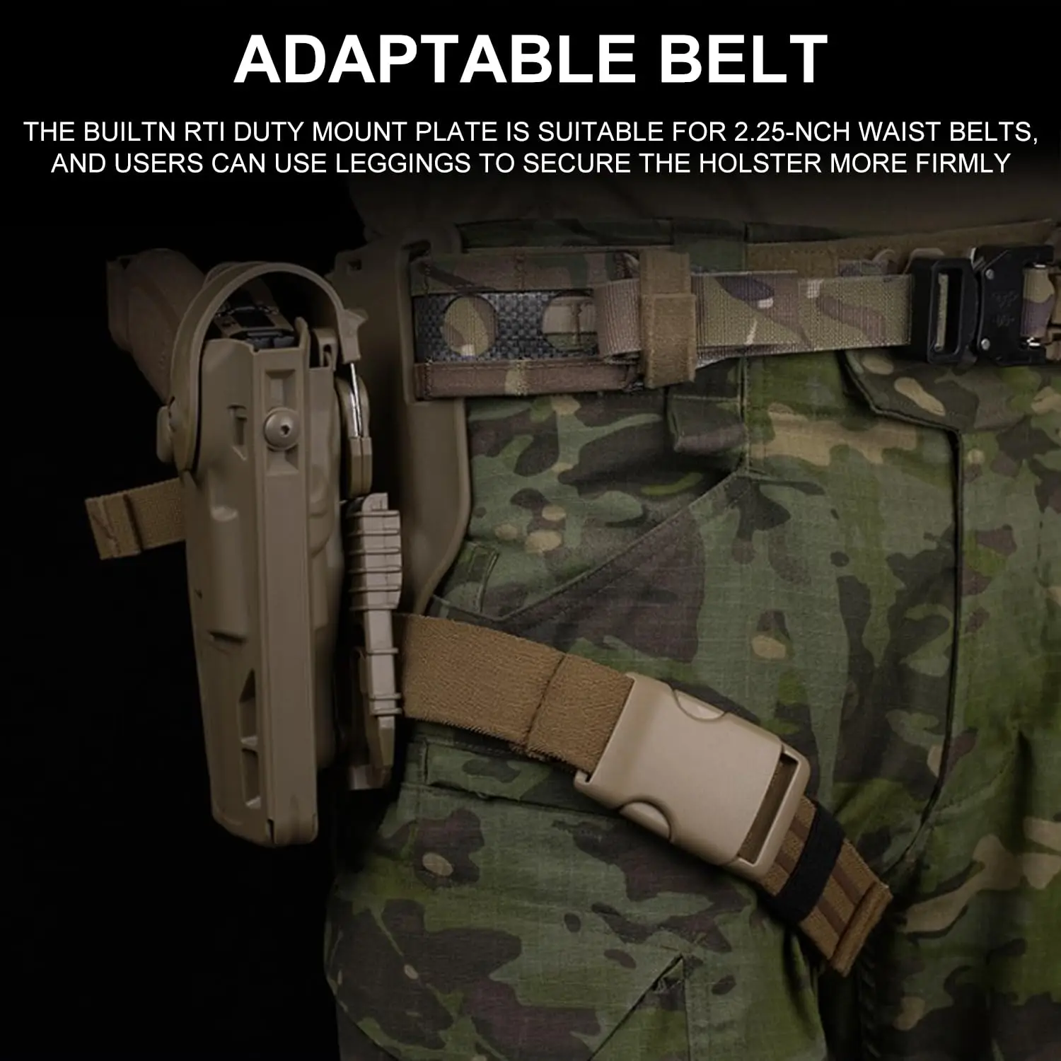 MK-17 P320 funda táctica para pistola Airsoft con sistema de liberación rápida QLS adaptador de pierna caída accesorios de caza Airsoft - imagen 4