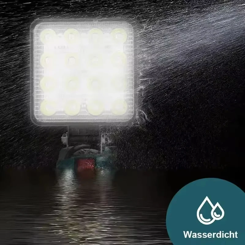 Luz LED de trabajo inalámbrica de 3 pulgadas para Makita, linterna con batería de iones de litio de 14,4 V-18V, linterna para exteriores, lámpara de Camping, iluminación de emergencia - imagen 5