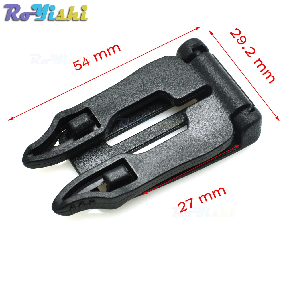 Hebilla de Clip de correas de 1 ", plástico de liberación rápida, plegable, bloqueo de conexión, prensado Molle, Kits tácticos de Backpck - imagen 3