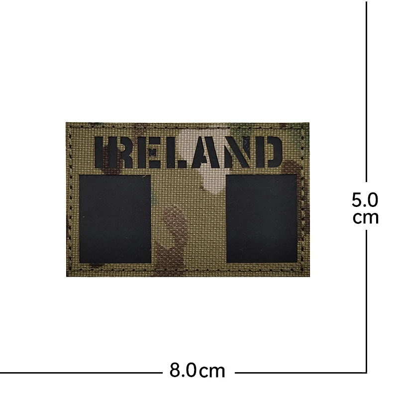 Parches de bandera nacional europea, brazalete de camuflaje de tela reflectante, brazalete táctico, insignia, gancho, pegatina de tela, aplique de emblema - imagen 4