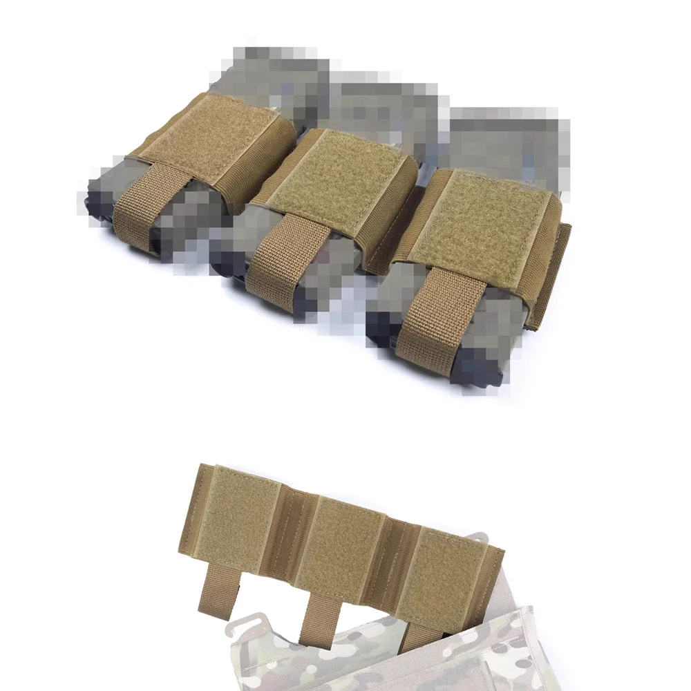 CB 1120X táctico individual doble Triple 9mm bolsa para revistas compartimento de partición Mag Carrier gancho y bucle elásticos - imagen 3