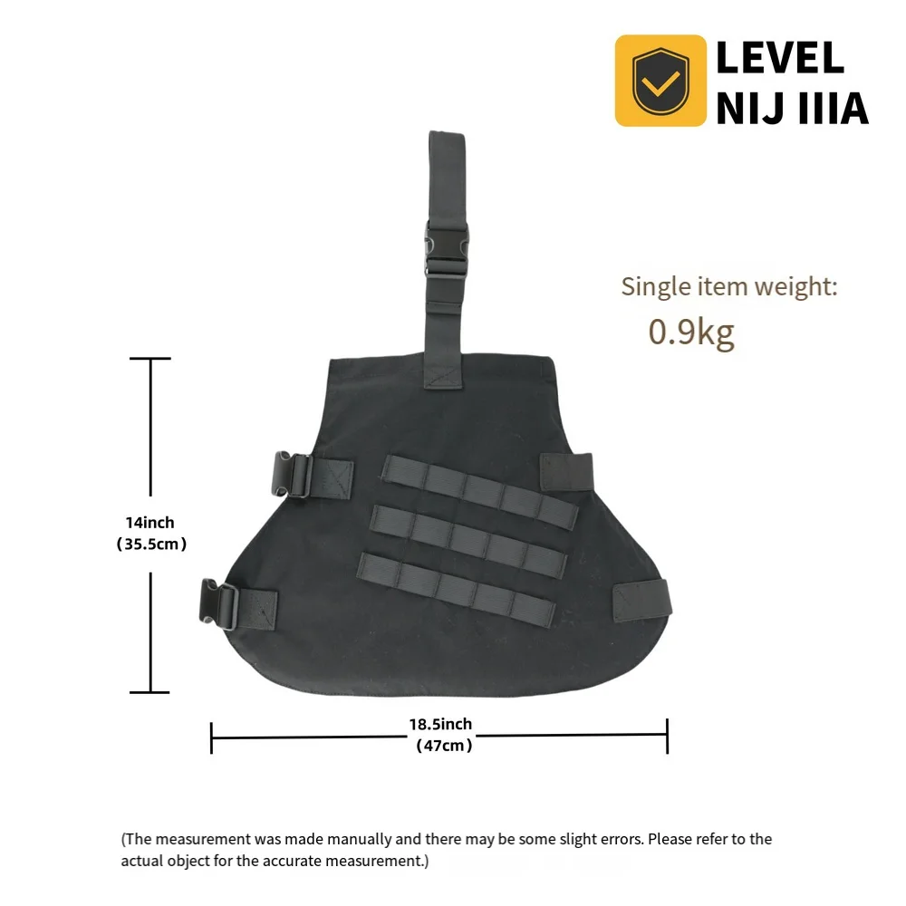 Protectores tácticos de pierna a prueba de balas de alta resistencia: cobertura extendida, IIIA UHMWPE - imagen 4
