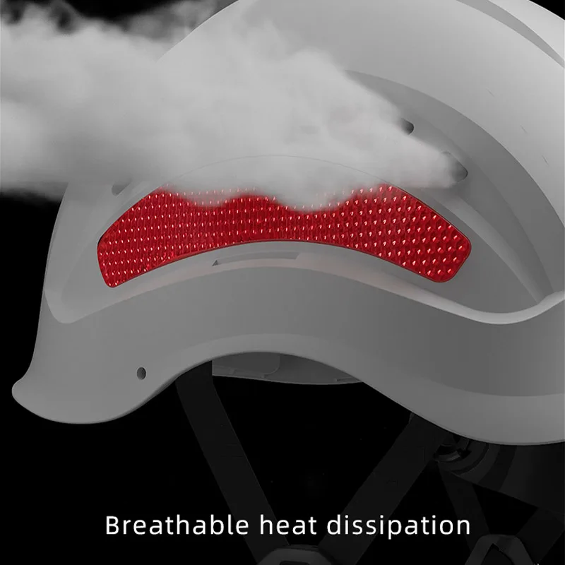 Gorro de seguridad para construcción con módulo reflectante, casco ABS para trabajo de ingeniero, cascos ligeros transpirables, casco duro para protección industrial - imagen 5