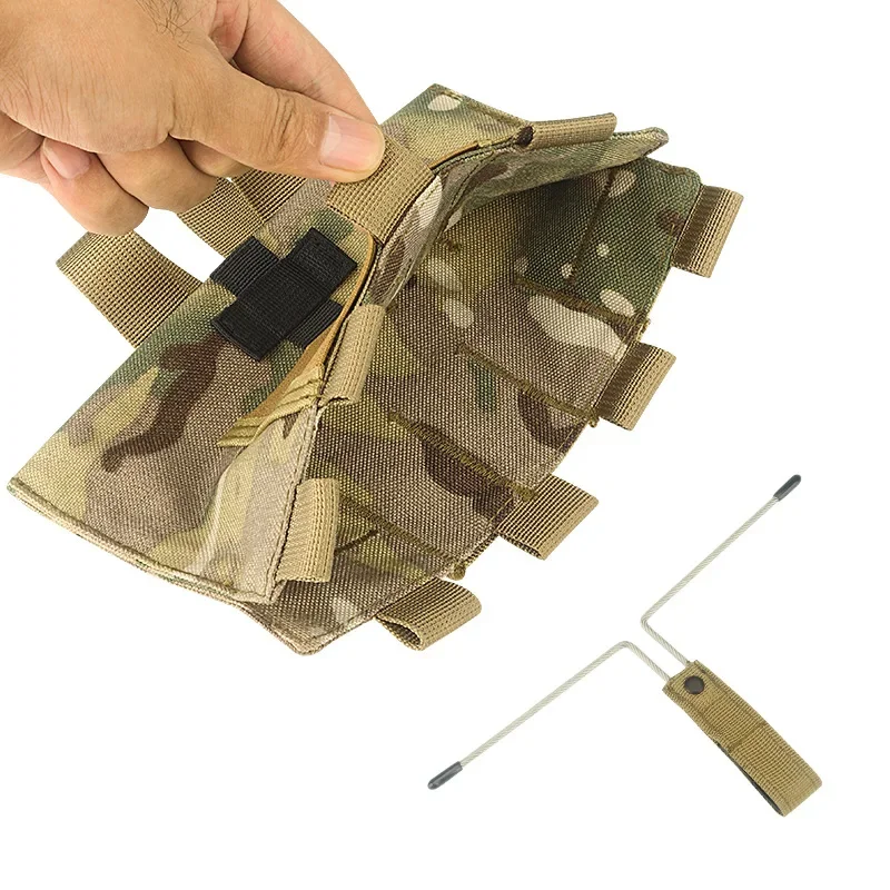 Bolsa MOLLE táctica EDC, bolsa organizadora médica de liberación rápida, bolsa pequeña, equipo de accesorios de caza al aire libre