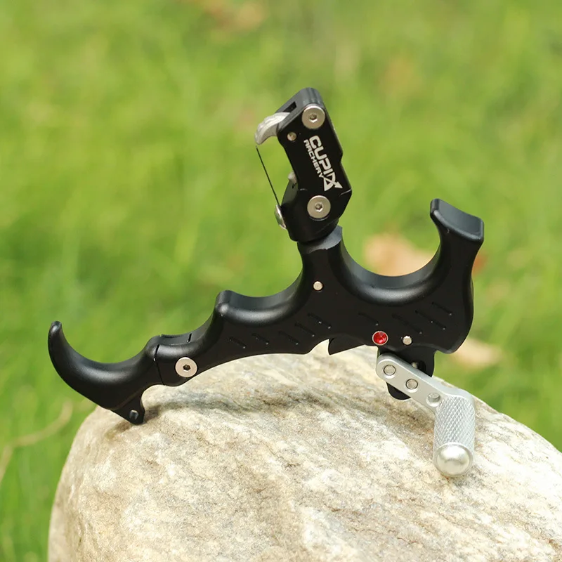 Herramienta de liberación de 360 grados, arco compuesto de fibra de carbono, fuerza compleja, esparcidor de agarre, flecha para mano izquierda y derecha, acero inoxidable - imagen 2