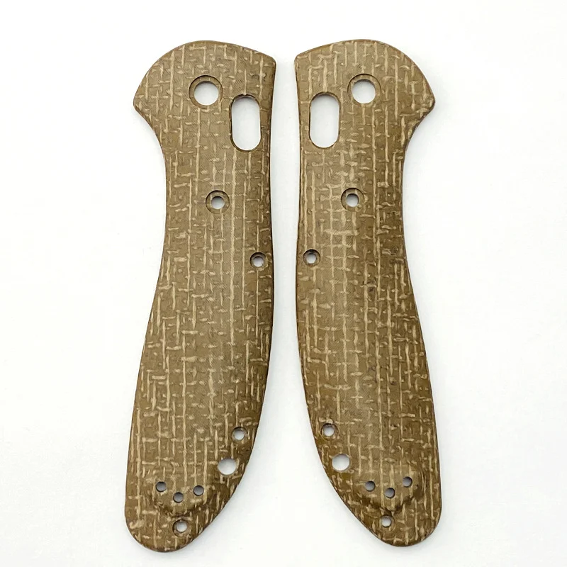 Básculas de micarta con mango de cuchillo de 3 colores para agarre Griptilian 551 de banco con tornillos - imagen 2