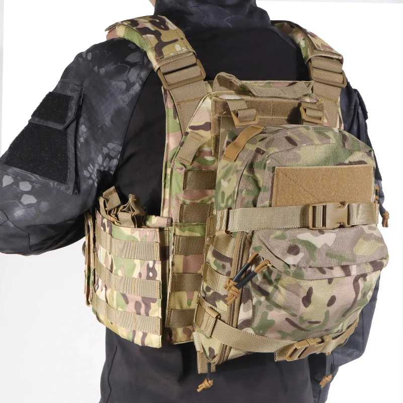 Bolsa de hidratación táctica, paquete portador de vejiga de agua MOLLE para chaleco táctico, mochila, portador de placa - imagen 2