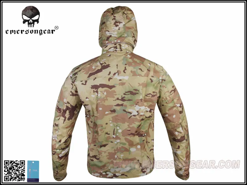 Emersongear chaqueta de concha suave para combate al aire libre chaqueta con capucha transpirable y transpirable, táctica y ligera em6873 - imagen 5