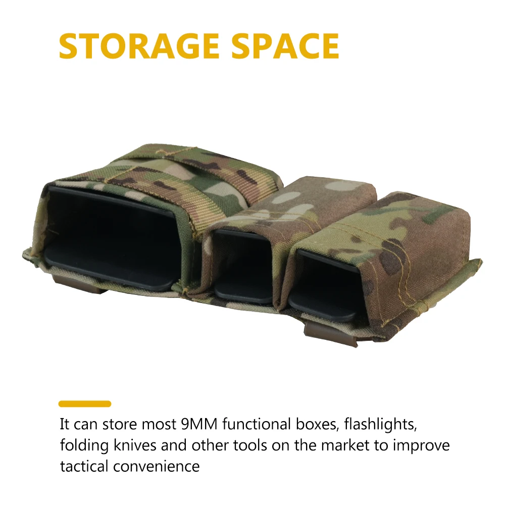 BOOIU Bolsa para revistas individual/doble - Accesorio MOLLE para chalecos tácticos | Airsoft y Paintball - imagen 5