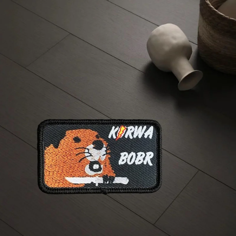 Parche "Beaver", insignia de moral táctica militar, estampado de gancho y bucle, mochila del ejército, ropa, pegatina decorativa, brazalete - imagen 2