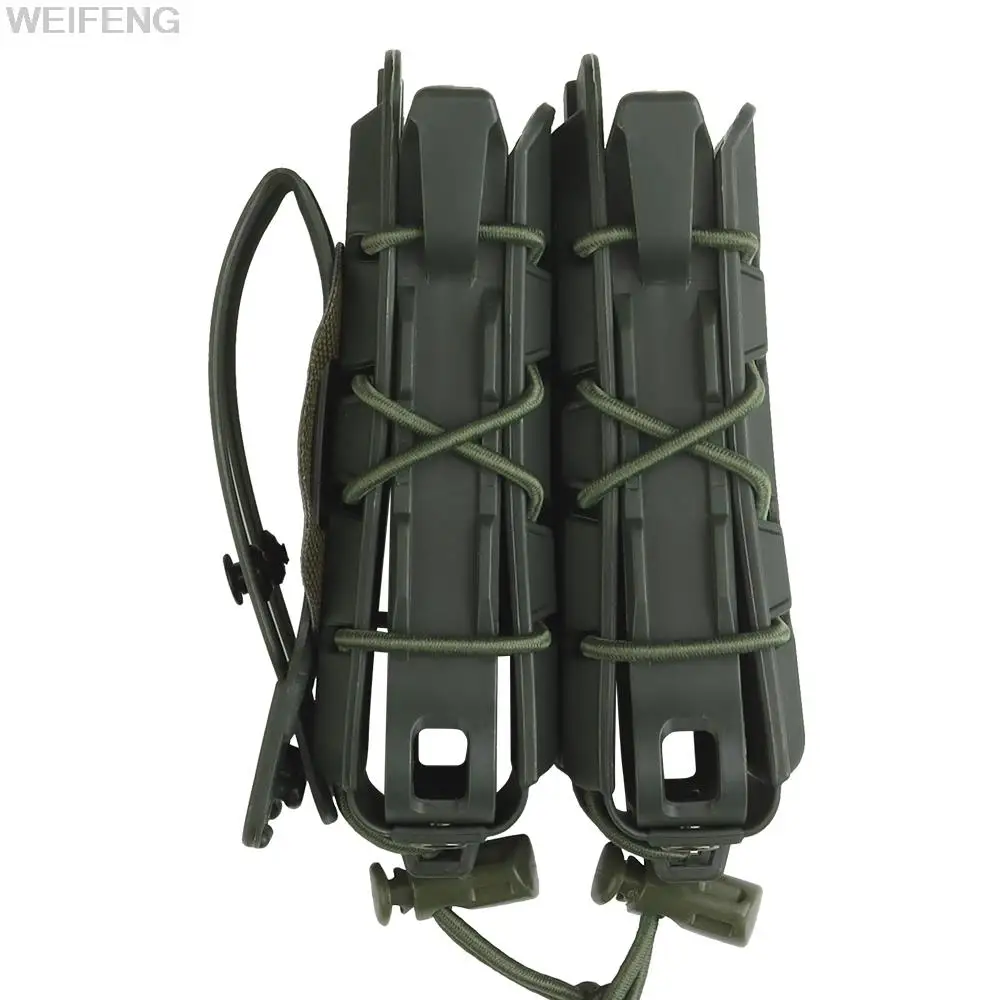 Bolsa de cargador doble/individual de 5,56mm para M4, AR15, AK 47, Molle, Accesorio militar de caza - imagen 5
