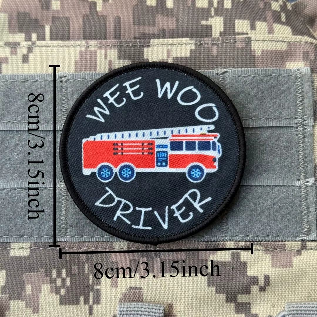 Insignia adhesiva emergencias – Parche táctico bomber conductor MOLLE - imagen 3