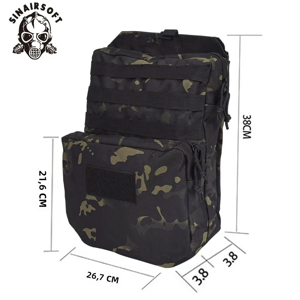SINAIRSOFT Chaleco táctico MOLLE bolsa carga agua camping - imagen 2