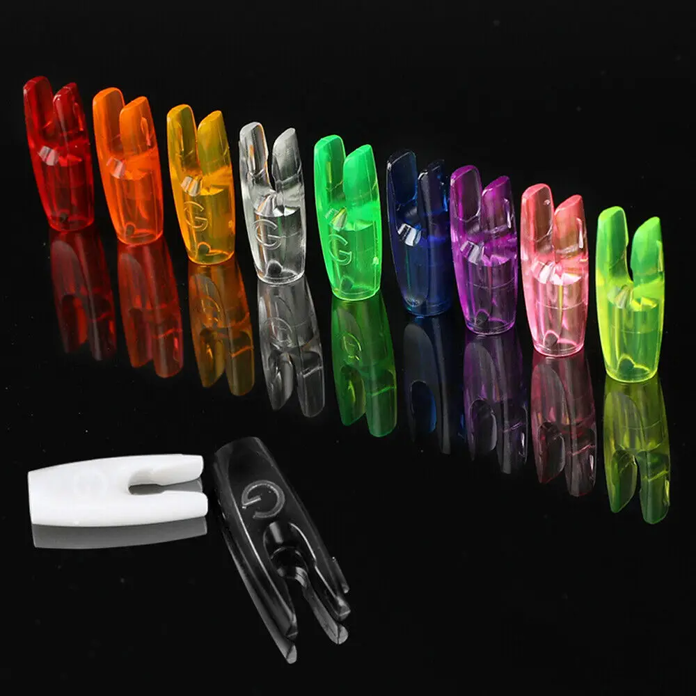 50 Uds flecha Nock G NOCK flechas de plástico Nock para caza con arco recurvo - imagen 4