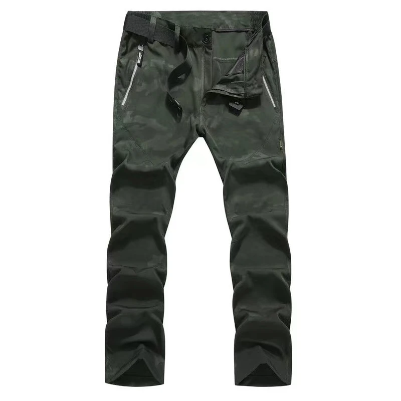 Pantalones elásticos de secado rápido para hombre, finos, para senderismo, senderismo, pesca, acampada, escalada, exterior, ciclismo, temporada de calor, Verano - imagen 5