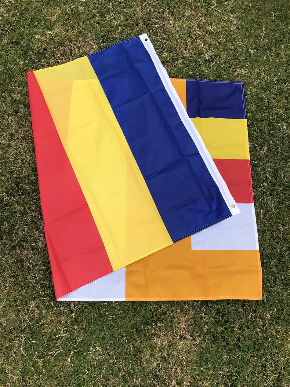 Bandera budista de poliéster para interior y exterior del hogar - imagen 5