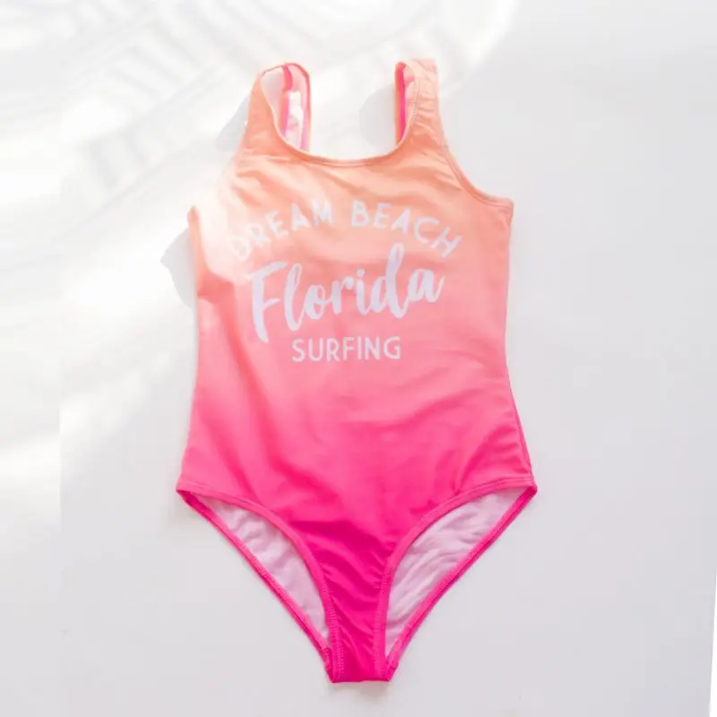 Traje de baño de una pieza para niñas, trajes de baño refrescantes informales a la moda para verano, ropa de baño para piscina y playa para niñas - imagen 2