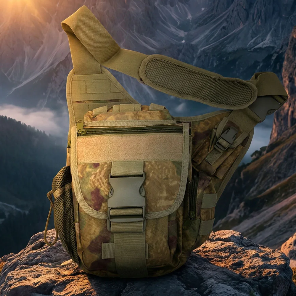 Bolso táctico bandolera MOLLE resistente al agua para caza y senderismo - imagen 2