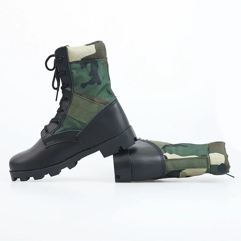 Botas tácticas para hombre, zapatos especiales de entrenamiento de caña alta, Botas de senderismo de cintura alta con suela dura y absorción de golpes para exteriores - imagen 5