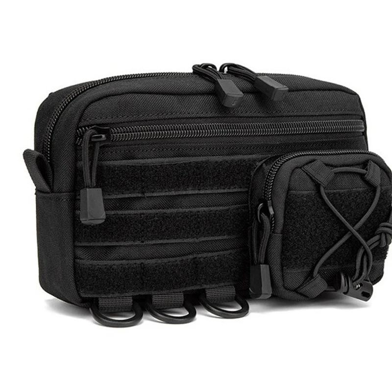 Bolsa EDC 1000D, bolsa organizadora Molle, bolsa de herramientas EDC de utilidad, bolsa Modular Horizontal, riñonera para exteriores, riñonera de caza EMT - imagen 3