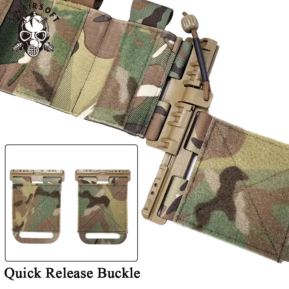 Conjunto de hebilla de extracción Universal táctica, chaleco con sistema Molle FCSK, conjunto de liberación rápida, faja elástica, cubierta de cintura, chaleco, equipo - imagen 4