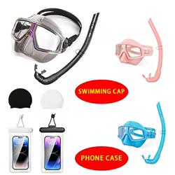 Máscara de snorkel profesional adultos – Kit completo con bolsa impermeable